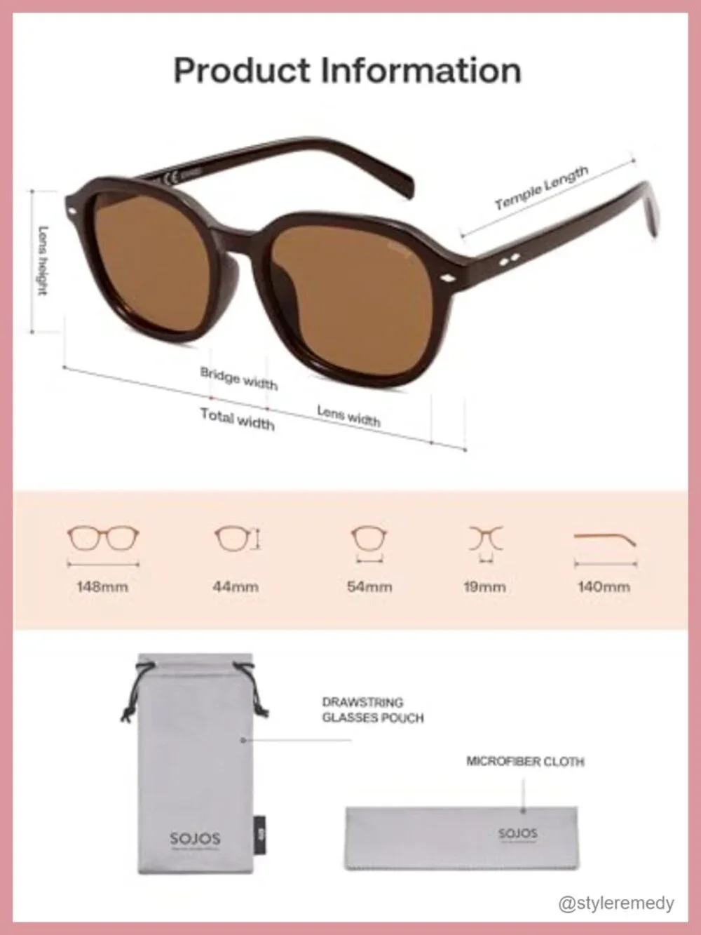 Trendy Square Polarized Sunglasses UV Protection Retro Vintage Sun Glasses